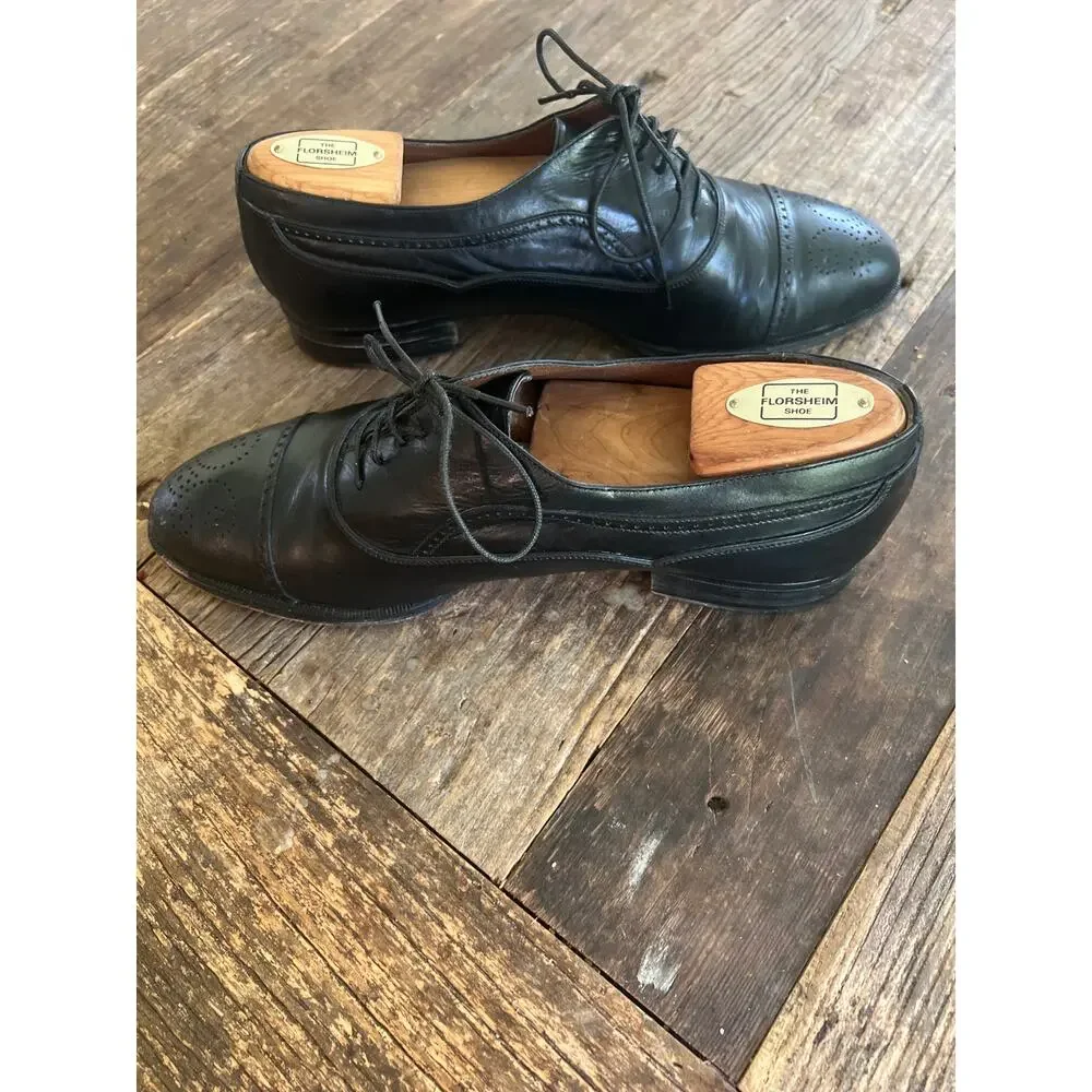 Bally Men’s Black Leather Oxford Dress Shoes Size 8.5 JL